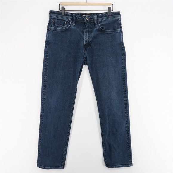 Men's Revtown Automatic 34x30 Relaxed Fit Dark Blue Jeans - Picture 1 of 8